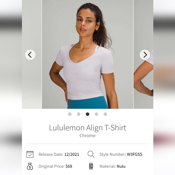 Lululemon Align T-Shirt Size 6 - Picture 6 of 8